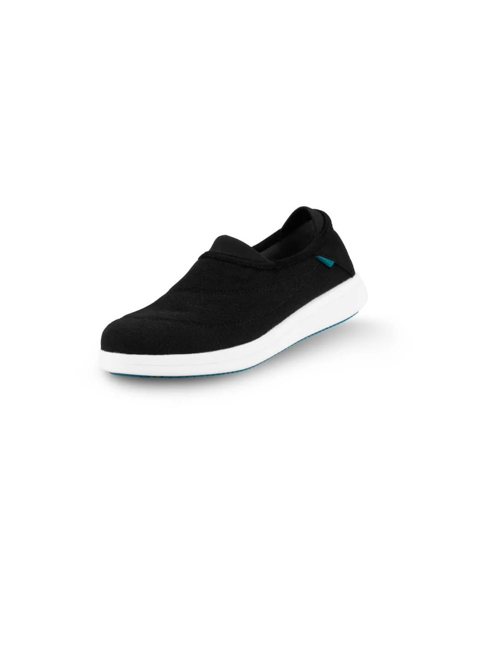 Vessi Black Slip-On Women's Sneaker with White Sole